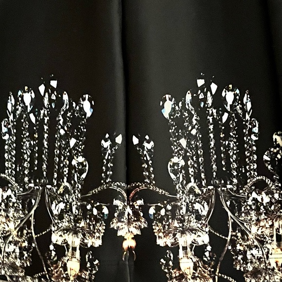 ππ₯π¨π―ππ« πππ§π²π¨π§ Black Scuba Strapless A-Line Flare Dress Size Medium - Picture 8 of 9